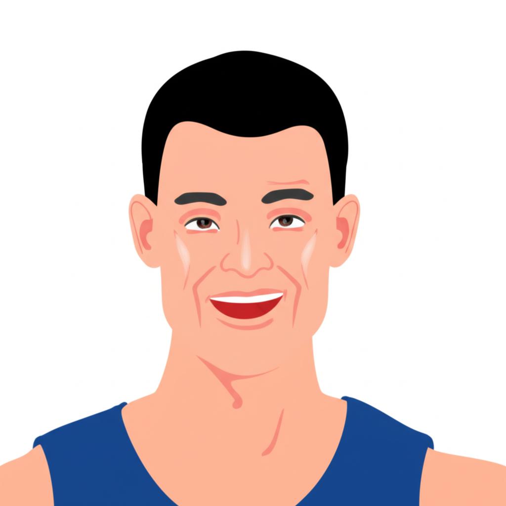 Man looking energetic and confident