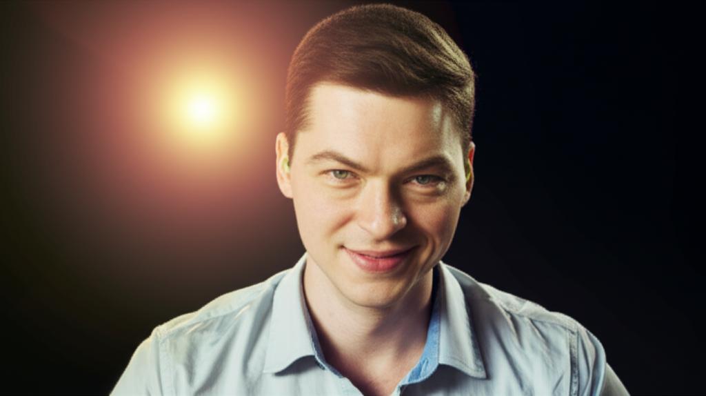 man looking confident and energetic